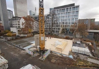 Daumenkino aus Bildern der Webcam der Baustelle Kita Deutsche Bundesbank