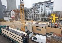 Daumenkino aus Bildern der Webcam der Baustelle Kita Deutsche Bundesbank